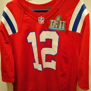 New England Patriots Tom Brady Super Bowl LIII/53 Jersey Red Alternate